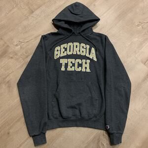 Champion Georgia Tech Institute of Technology Hoodie Adult XS Gray Sweatshirt